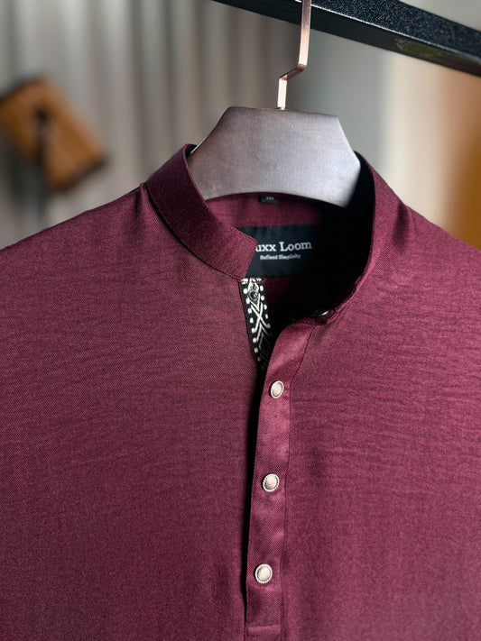 Burgundy Panjabi
