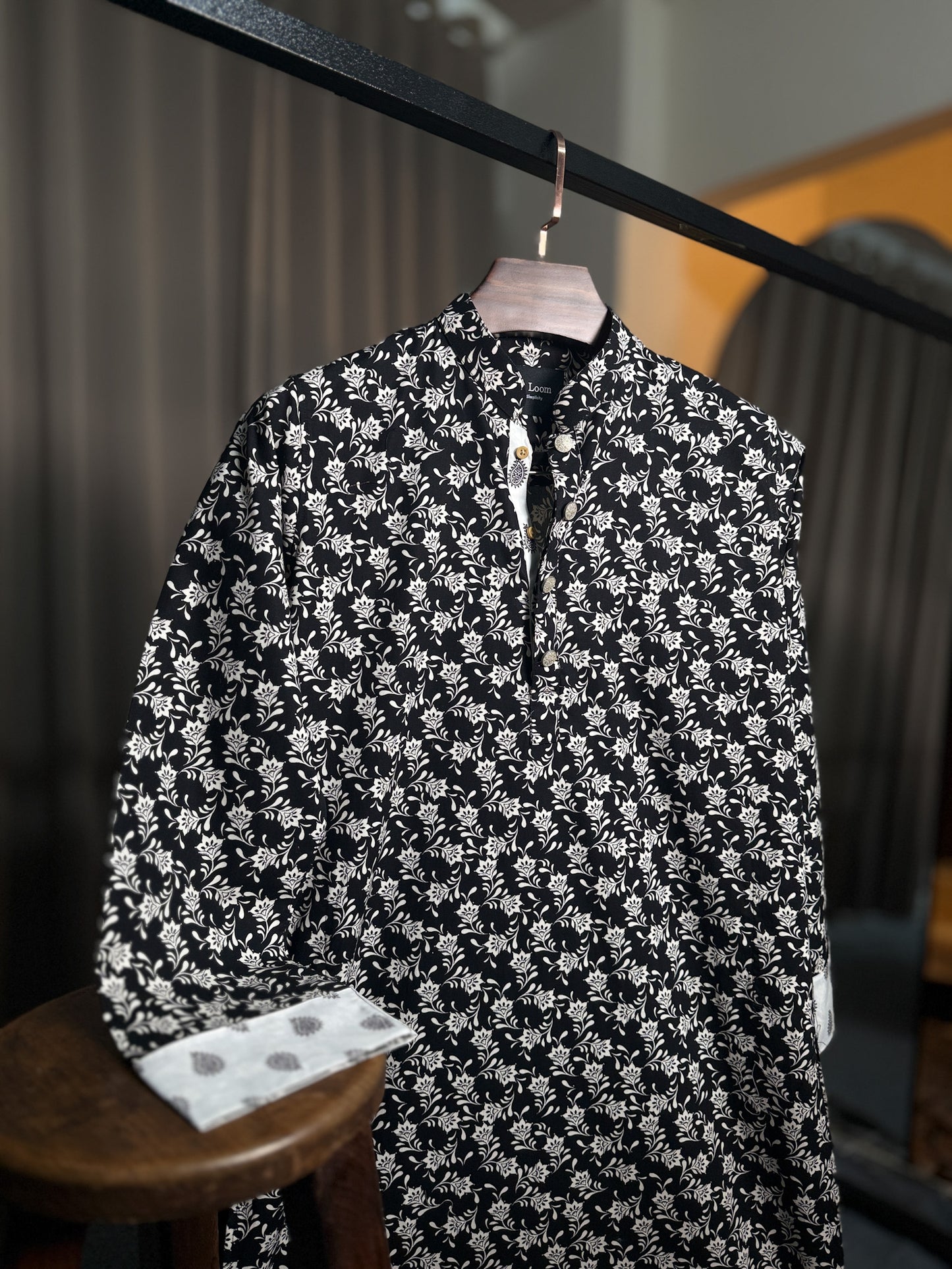 Noir Floral - Panjabi