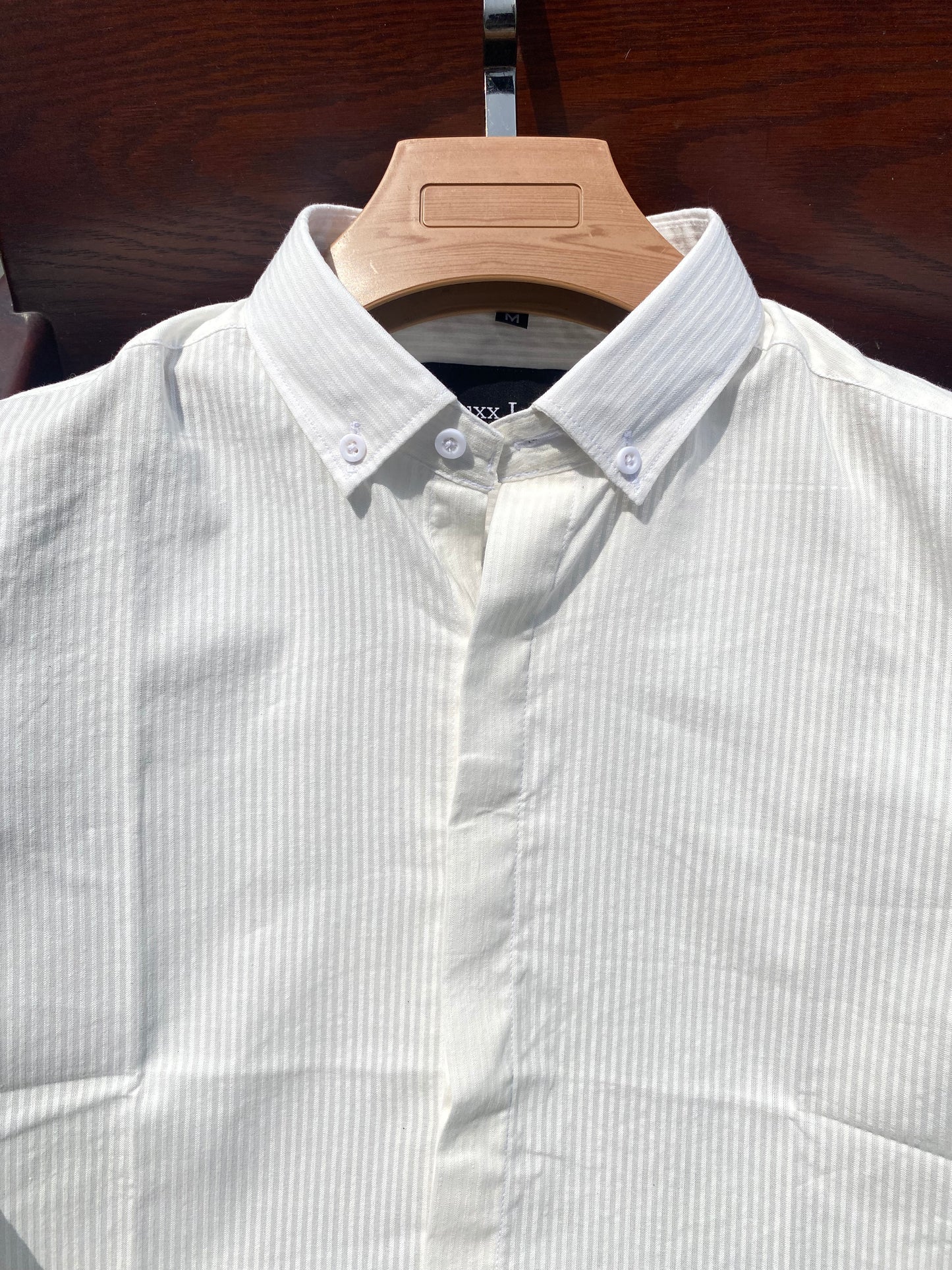 concealed placket - White