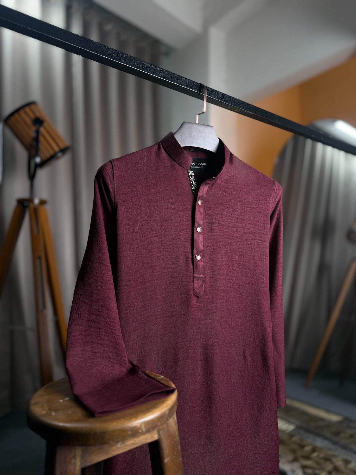 Burgundy Panjabi