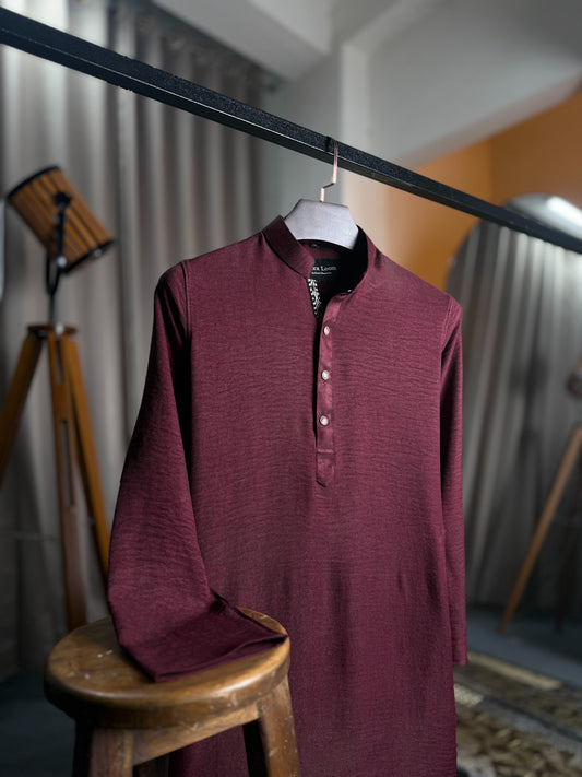 Burgundy Panjabi