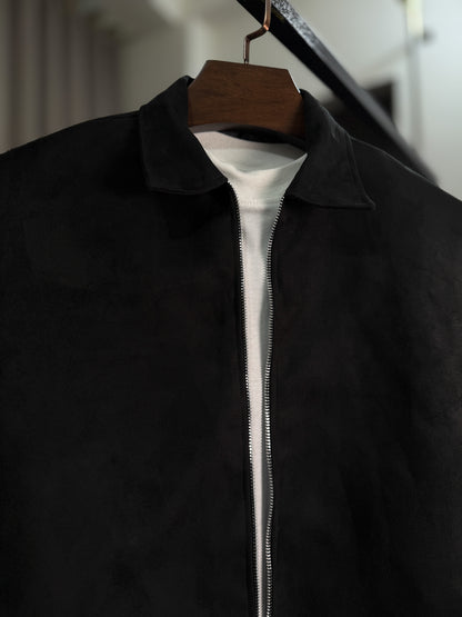 Suede Zip Through Jacket