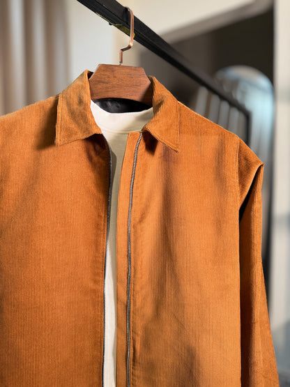 Cord Utility Jacket - Brown