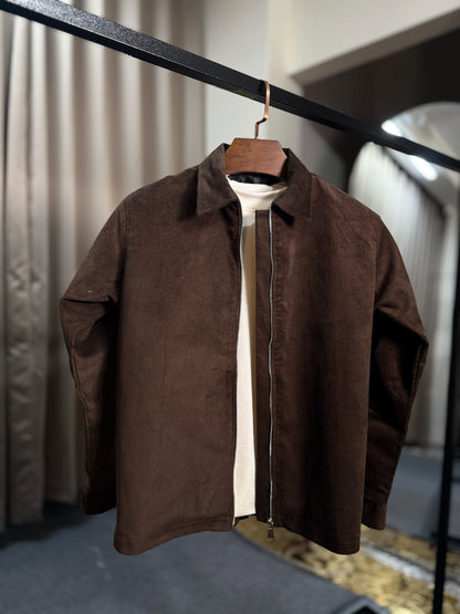 Cord Utility Jacket - Dark Brown
