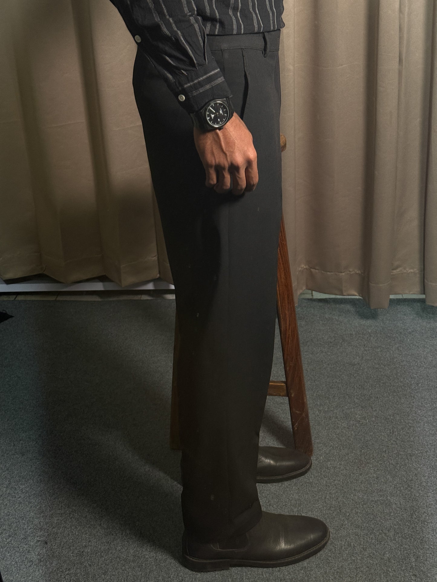 Classic Fit Formal Pant - Black