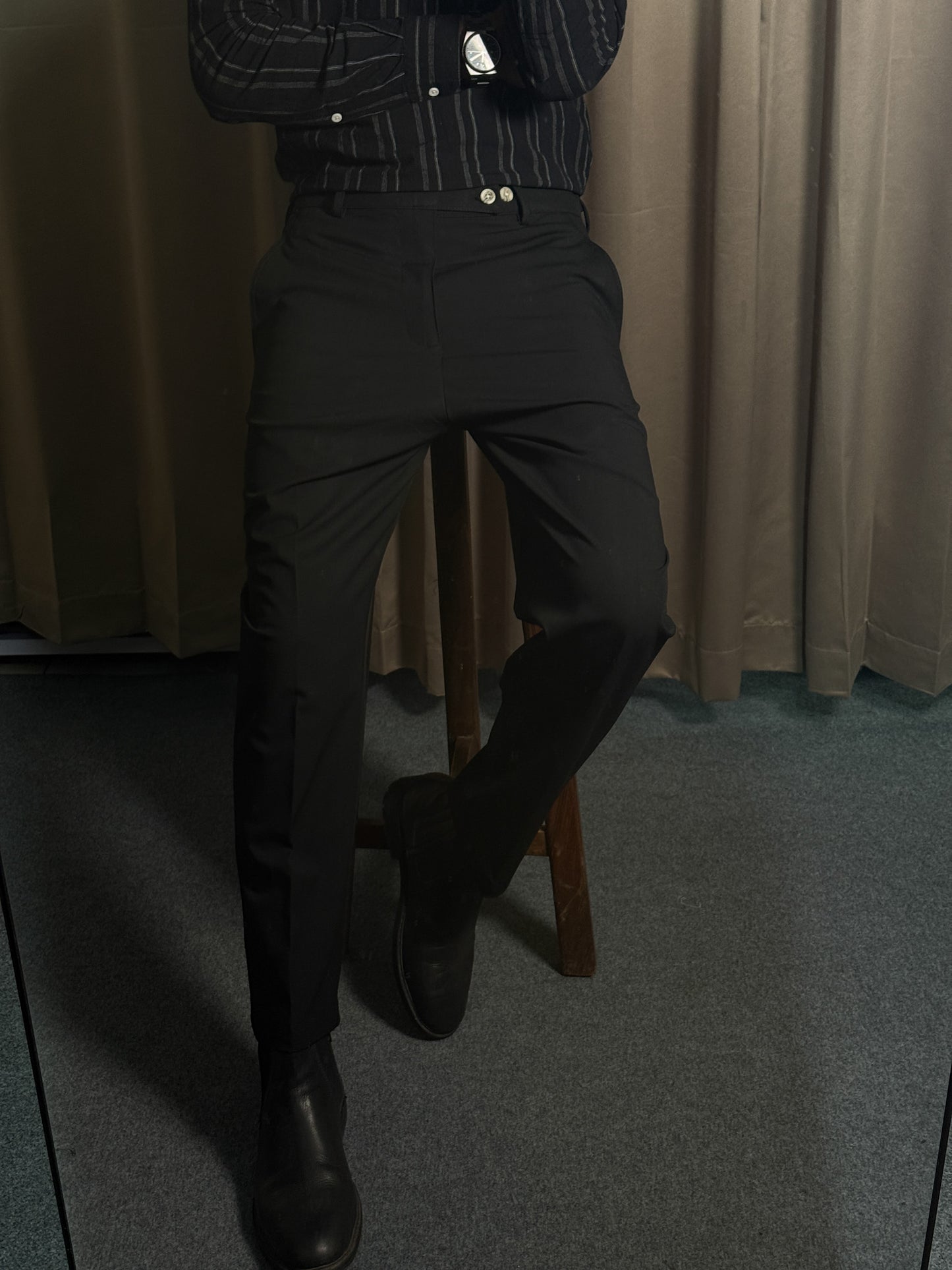 Classic Fit Formal Pant - Black