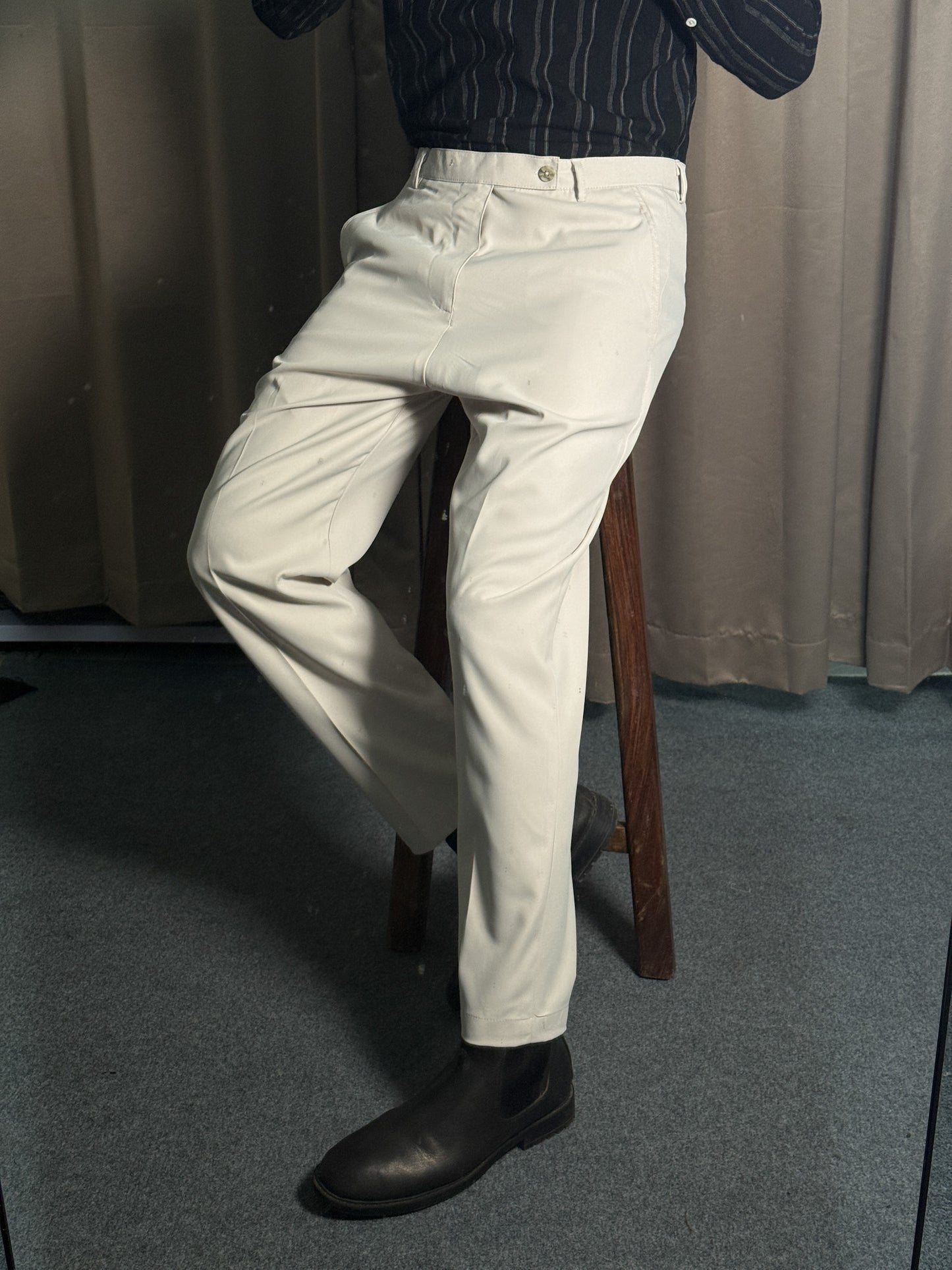Classic Fit Formal Pant - Beige