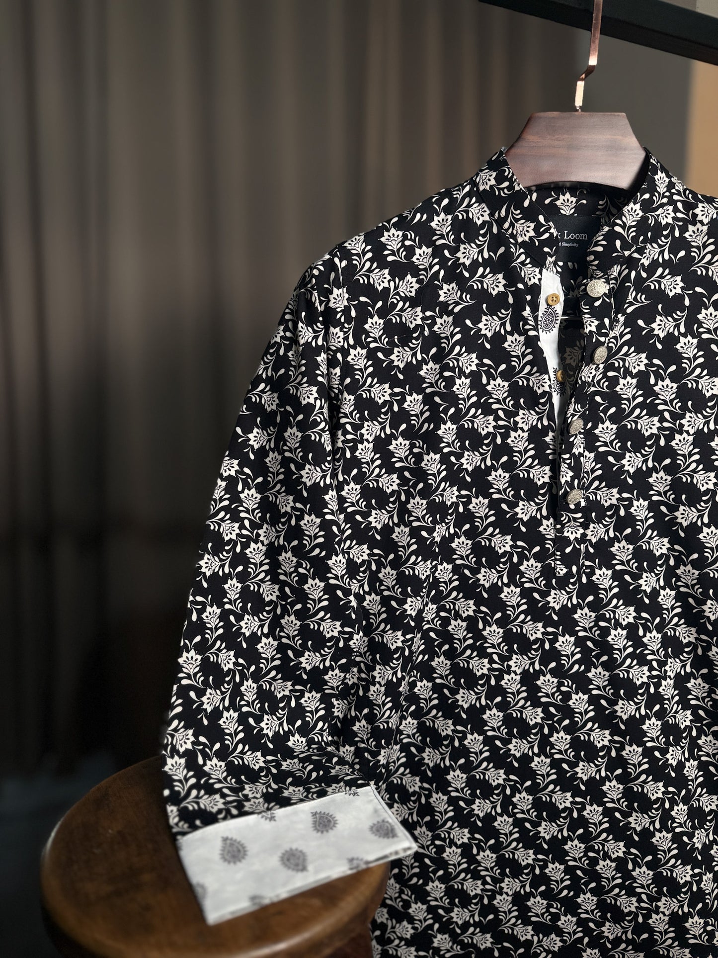 Noir Floral - Panjabi