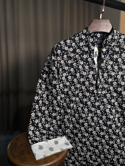Noir Floral - Panjabi