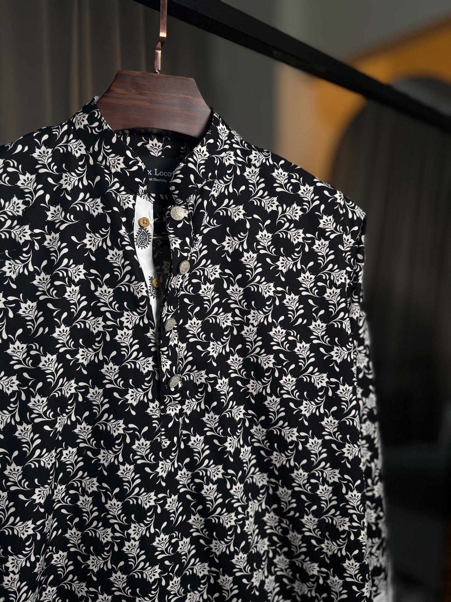 Noir Floral - Panjabi